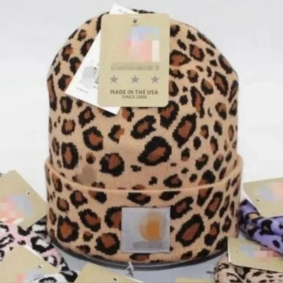 Carhartt Leopard Print Beanie - Picture 4 of 4